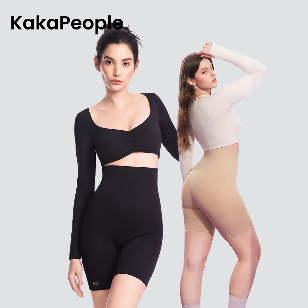 (Kakapeople Zerog Faja Shapewear) Tummy Control Pants for Women Butt-Lifting Shapewear, Sexy and Comfortable High-Waist Body Sculpting Garment Womenswear Compression