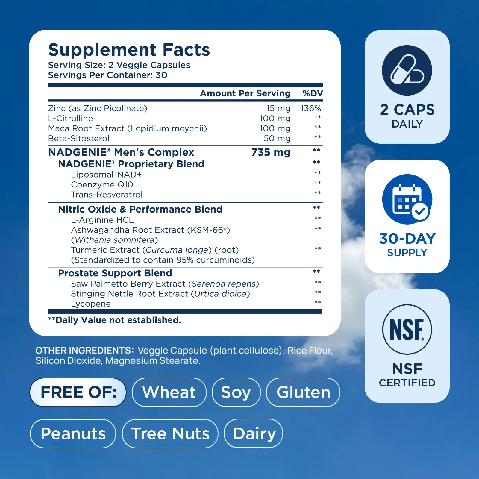 Selerb NAD+ Supplement for Men with NMN - Liposomal Complex with Trans-Resveratrol, Coq10, Maca & Ashwagandha - Supports Cellular Renewal, Energy & Performance - 60 Capsules Dietary Healthcare Vitamins