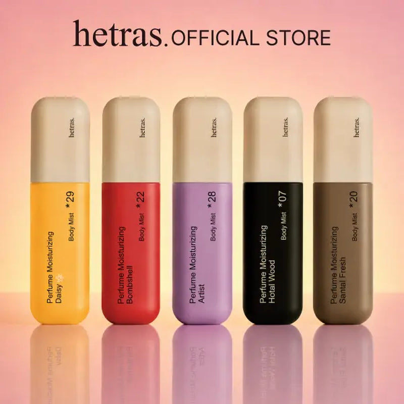 [Hetras] Perfume Body Mist | Moisturizing Niacinamide Body Spray | Body Glow, Smooth Skin | for Texture & Uneven Skin Tone | Instantly Refreshes Your Skin | Korean Skincare, 4.06 Fl.Oz
