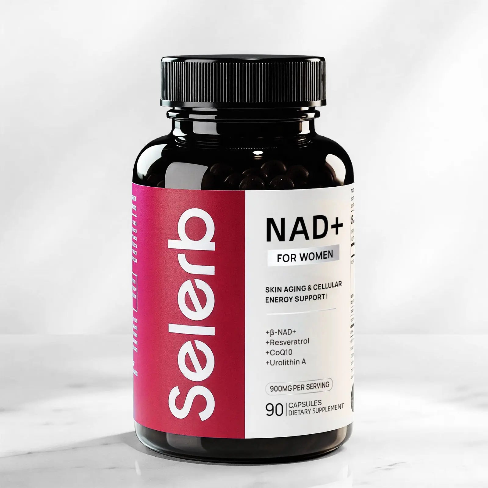 Selerb NAD+ Supplement for Men with NMN - Liposomal Complex with Trans-Resveratrol, Coq10, Maca & Ashwagandha - Supports Cellular Renewal, Energy & Performance - 60 Capsules Dietary Healthcare Vitamins