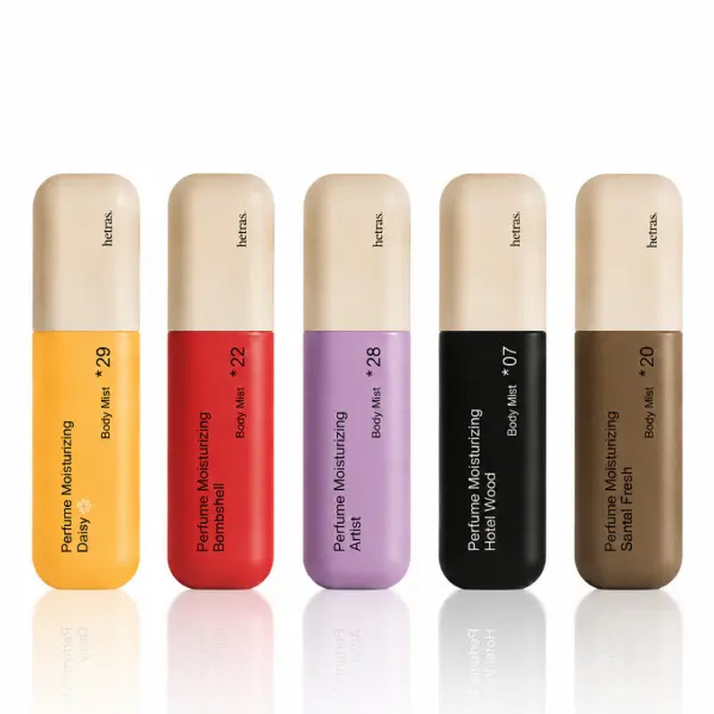 [Hetras] Perfume Body Mist | Moisturizing Niacinamide Body Spray | Body Glow, Smooth Skin | for Texture & Uneven Skin Tone | Instantly Refreshes Your Skin | Korean Skincare, 4.06 Fl.Oz