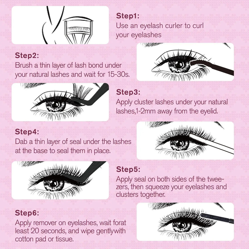 OKAYLOVE Idol | Brown Idol Lash Clusters Kit | D Curl Wispy Lash Extension Kit | Look like Real Lashes DIY Eyelash at Home for Natural Makeup Girl Gifts #Summervibes Dealsforyoudays