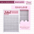 OKAYLOVE Idol | Brown Idol Lash Clusters Kit | D Curl Wispy Lash Extension Kit | Look like Real Lashes DIY Eyelash at Home for Natural Makeup Girl Gifts #Summervibes Dealsforyoudays