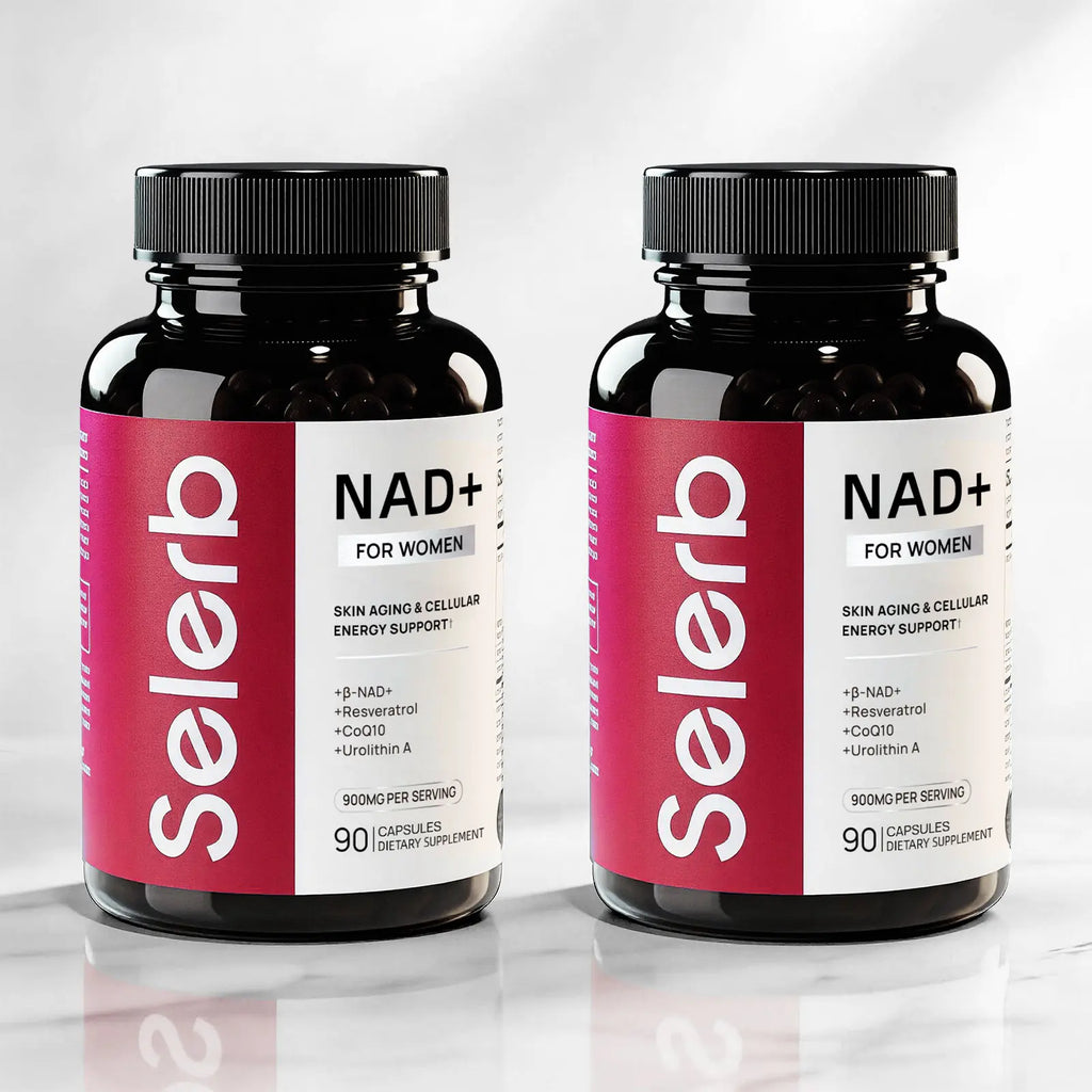 Selerb NAD+ Supplement for Men with NMN - Liposomal Complex with Trans-Resveratrol, Coq10, Maca & Ashwagandha - Supports Cellular Renewal, Energy & Performance - 60 Capsules Dietary Healthcare Vitamins