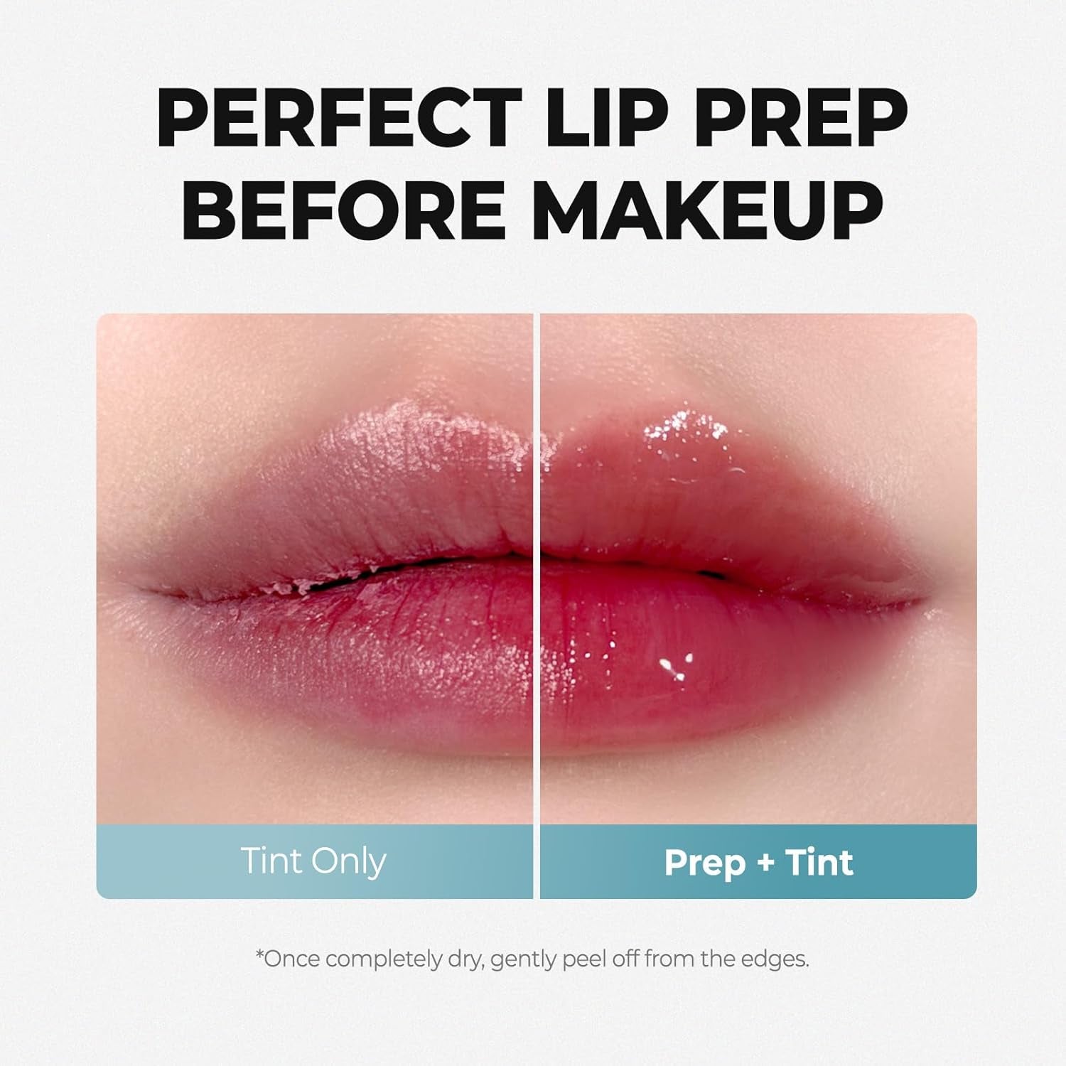 Soothing Prep Lip Mask | Gentle Peel-Off Lip Mask for Dead Skin & Flakes | Cooling Korean Lip Care for Makeup Prep | K-Beauty 0.33 Fl.Oz