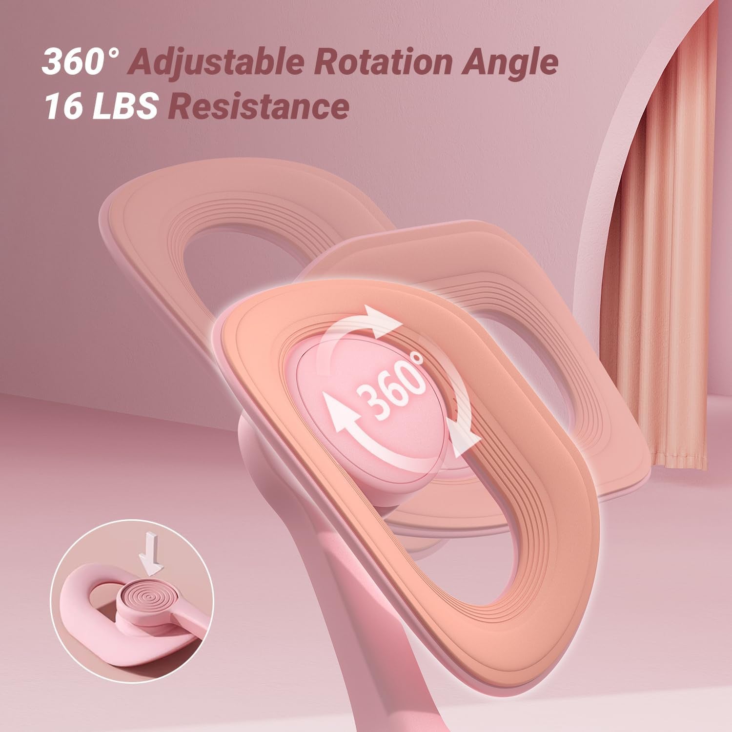 Pelvic Floor Exercise Devices, Thigh Trainer, Inner Thigh Exerciser | Easy Shaping, Quickly Activates Floor Muscles, 360° Rotation and High-Quality Materials, Suitable for Everyone